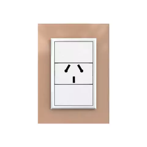 Toma Combinado Cristal Jeluz - Champagne / Blanco - Blanco