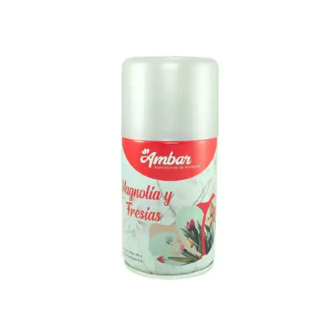 Aerosol Aromatizante Ambar - 280cc - Magnolia Y Fresias
