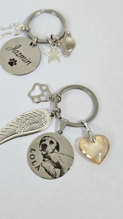 Llavero Grabado frente y dorso - comprar online