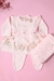 Saída de Maternidade Vestido Iza 3 Peças - Rosa Bebê *NÃO ACOMPANHA BODY E ACESSÓRIOS* - comprar online