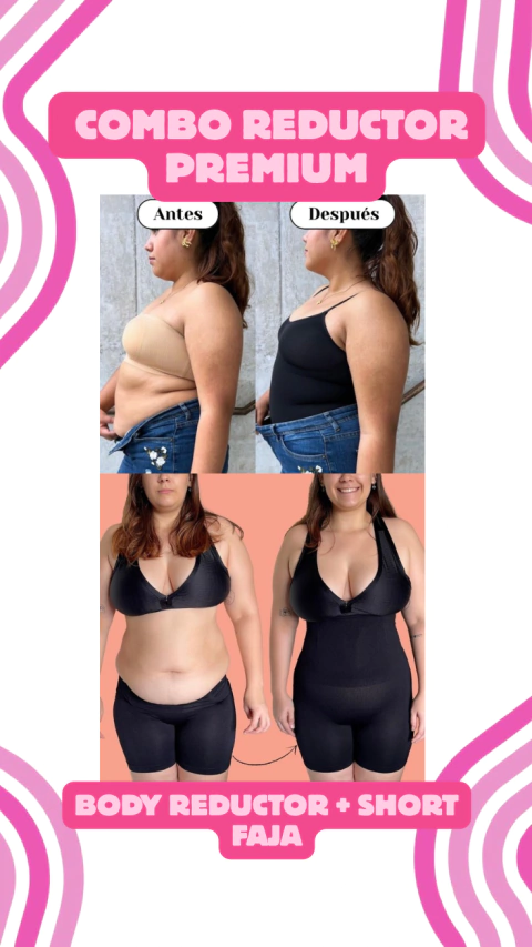 Combo Reductor Premium – Body Reductor + Short Faja