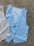 CHALECO CROP LINO RAYADO 2 BOTONES - Olivia Store