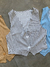 CHALECO CROP LINO RAYADO 2 BOTONES en internet