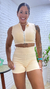Conj Helena Top Com Zíper+Short