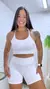 Shortinho Canelado Liz - Pump Moda Fitness
