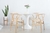 Set Mesa Tulip 1.20 + 4 Sillas Wishbone