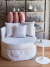 Mesa Ratona Tulip blanca 40cm