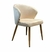 Silla Gretta pana Beige - Pata Madera - comprar online