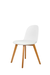 Silla Joss Blanca Pata Madera - comprar online