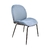 Silla Tapizada Hunter Azul - Base Negra