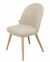 Silla Tapizada Mark Chenille Taupé - Pata Madera - comprar online