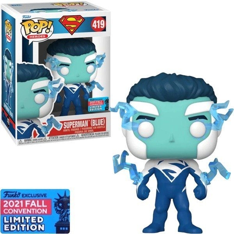 Funko Pop! Heroes Superman Blue Limited Edition #419
