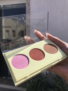 trio de blush, contorno e iluminador phallebeauty - comprar online