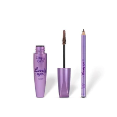 Kit olhos rímel + lápis marrom - comprar online
