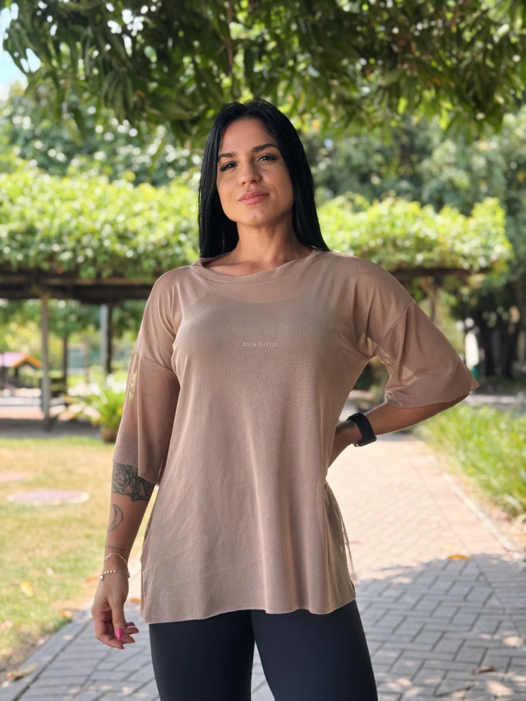 Blusão em tule