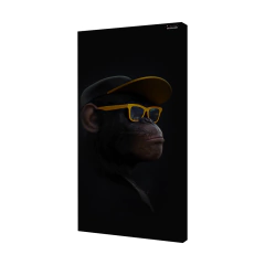 CONJUNTO: 3 QUADROS ACÚSTICOS - MACACOS - H Áudio I Painel Acústico I Difusor Acústico I Biombo Acústico I Nuvem Acústica I Quadro Personalizado I Quadro Decorativo I Quadro Acústico I Cortina Acústica I Espuma Acústica