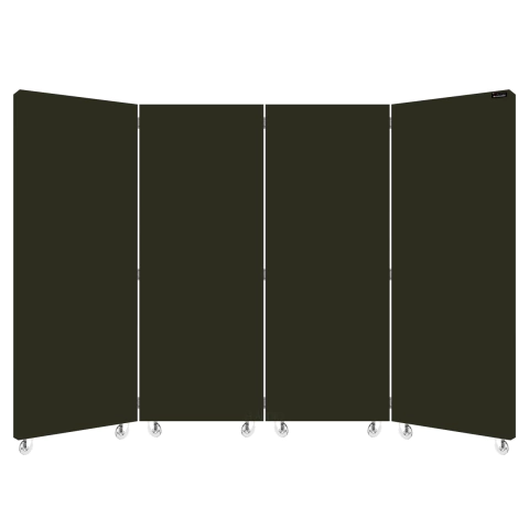 BIOMBO ACÚSTICO VERDE MUSGO - 4 FOLHAS