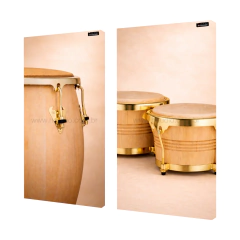 CONJUNTO: 2 QUADROS ACÚSTICOS - PERCUSSÕES (REDUZ ECO, REVERBERAÇÃO E DECORA O AMBIENTE) - comprar online