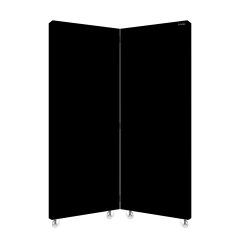 BIOMBO ACÚSTICO PRETO - 2 FOLHAS