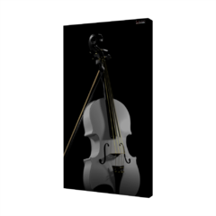 CONJUNTO: 2 QUADROS ACÚSTICOS - PIANO I VIOLINO BRANCO na internet