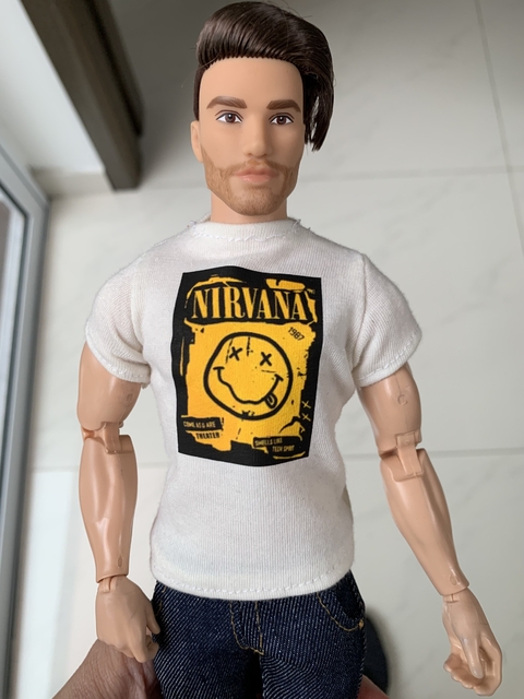 Remera con velcro Nirvana