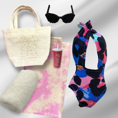Malla con accesorios