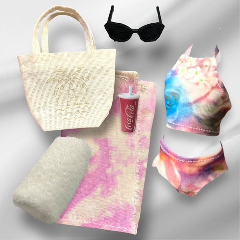 Malla con accesorios