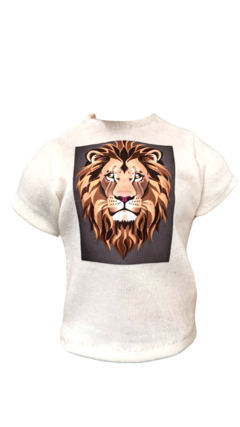 Remera con velcro león - comprar online