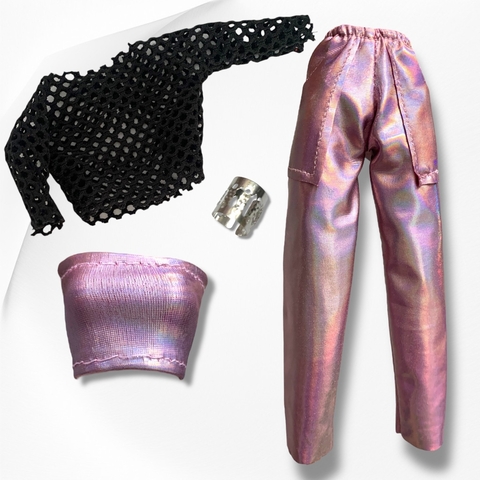 Conjunto rosa con sweater color a elección - comprar online