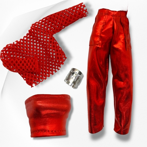 Pantalón cargo con top, sweater calado - comprar online
