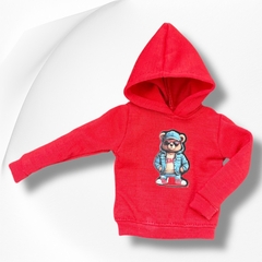 Buzo con capucha sublimado rojo - comprar online