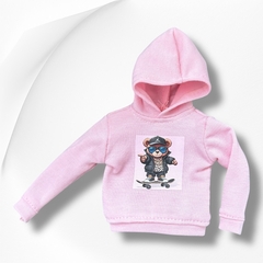 Buzo con capucha sublimado rosa - comprar online