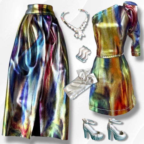 Vestido 2 en 1 con zapatos y accesorios - comprar online