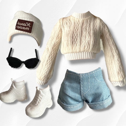Short y sweater crudo - comprar online