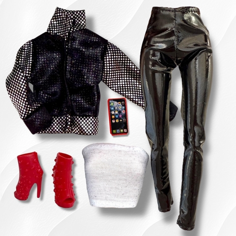 Conjunto pantalón charolado - comprar online