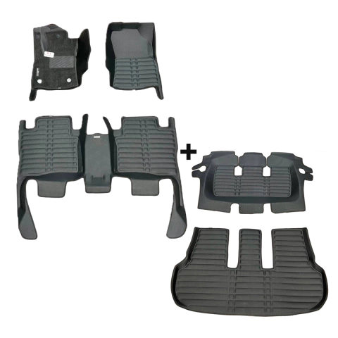 Toyota SW4 Juego completo (2005 a 2025) (1er, 2da y 3er fila + baúl) - Cubre Alfombras Termoformados Ziel Technology