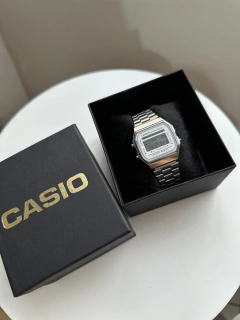 Relógio Casio Vintage Prata - moonwalker