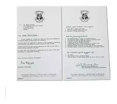 Carta Hogwarts en internet