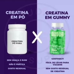 Creatina em Gummies GUDAY Sabor Maçã Verde (60 Gomas) - Fruttato