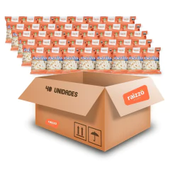 Kit 40und Biscoito de Polvilho Salgado S/ Gluten RAIZZÔ 40g