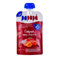 Kit c/ 12und Papinha de Carne e Frango PAPAPÁ 120g (6 de cada) na internet