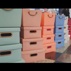 Kit 2un Caixa Organizadora Media SunnyDay Dello 29x29x15cm - loja online