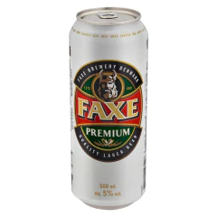 Kit c/ 4und Cerveja Faxe Premium Dinamarca Lata 500ml
