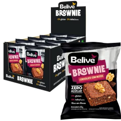 Kit c/ 20und Brownie BeLive Chocolate c/ Nozes Zero 40g - comprar online