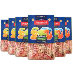 Kit c/ 6un Macarrão formato Dinossauro PAGANINI 300g