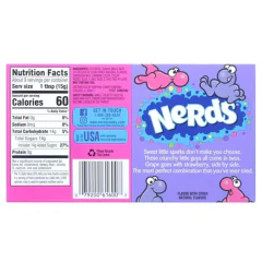 Bala NERDS Uva e Morango THEATER BOX 141g (6 unidades) - Fruttato