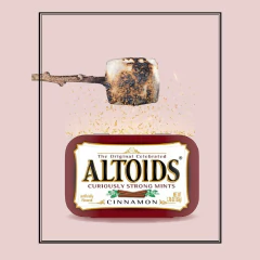 Kit c/ 3und Bala ALTOIDS Mints Cinnamon (Canela) 50g U.S.A - Fruttato