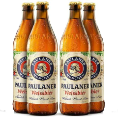 Kit c/ 4und Cerveja Alemã PAULANER Weissbier 500ml