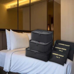 Jogo de Necessaire com 6 Peças SEANITE Travel - Preto - comprar online