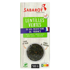 Kit c/ 2und Lentilha Verde Francesa Sabarot 500g - comprar online